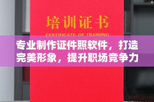 颍泉专业制作证件照软件，打造完美形象，提升职场竞争力