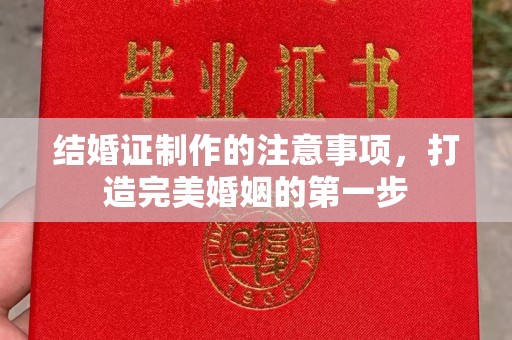 颍泉结婚证制作的注意事项，打造完美婚姻的第一步