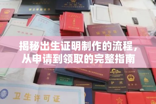 颍泉揭秘出生证明制作的流程，从申请到领取的完整指南