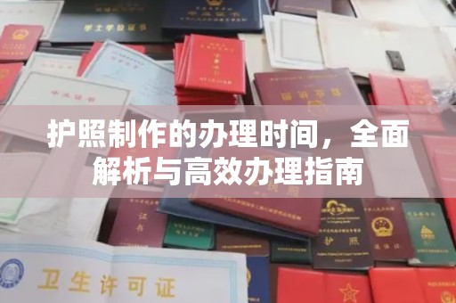 颍泉护照制作的办理时间，全面解析与高效办理指南