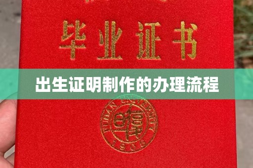 颍泉出生证明制作的办理流程